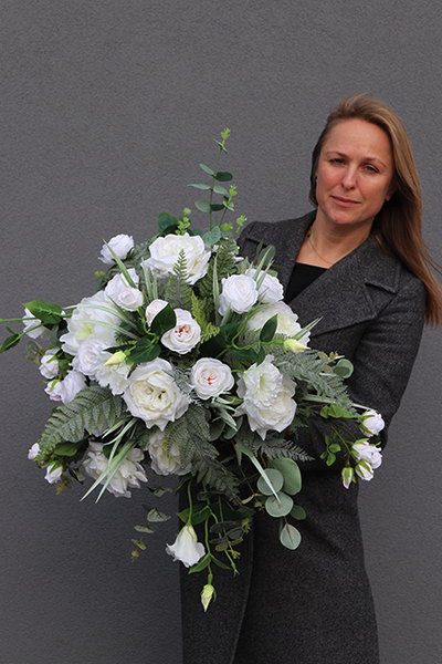 dekoracja Weselna Kompozycja na postument, wys.40cm