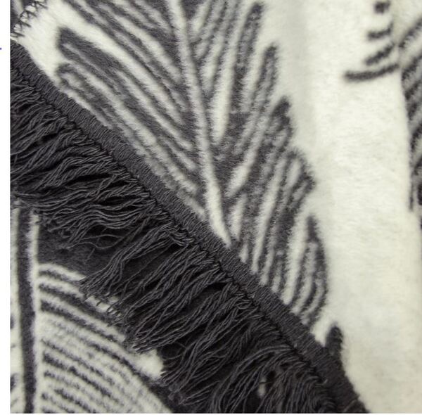 Jungle Grey, koc pled narzuta, wym.150x200cm