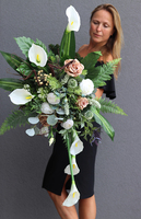 bardzo długa kompozycja nagrobna, Nerala Hemina, wym.40x110cm