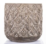 dekoracyjna złota osłonka / doniczka, Dominium, wym.21x21cm