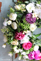 dekoracyjny wianek kwiatowy Landassa 2, śr.44cm