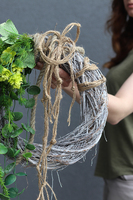 Ballo Chmielny, zielony wianek na drzwi, śr.30cm