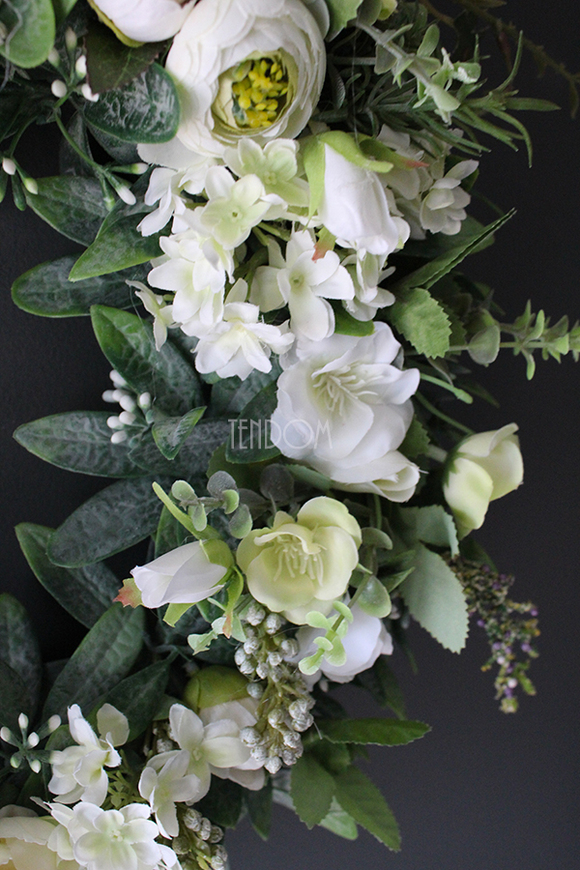 dekoracyjny wianek wiosenny Słoneczny, śr.40cm 