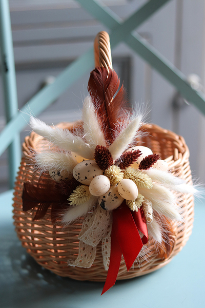 Naturano, brązowy koszyczek wielkanocny, wys.25cm