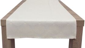Kleopatra, elegancki bieżnik, krem, wym.48x150cm