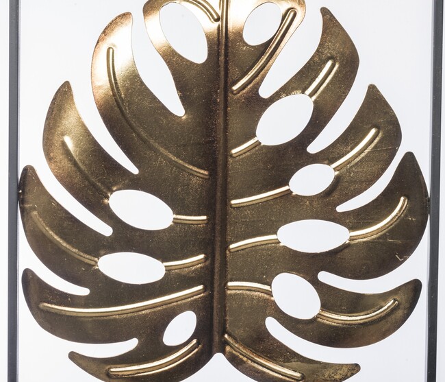 Haiti Glamour, złoty decor ścienny, wym.47x46cm