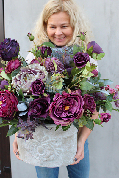 bukiet / kwiatowa kompozycja Ballada, wys.53cm