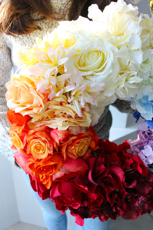 dekoracyjny wianek na drzwi Colours, śr.50cm 