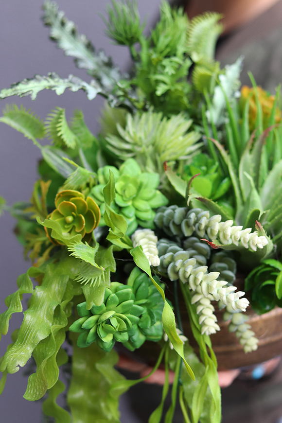 Your Style, kompozycja sztucznych sukulentów w Twojej donicy, wym.35x45cm