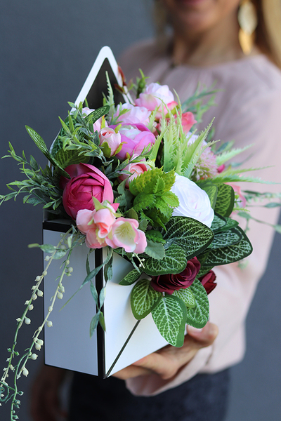 box - koperta z kwiatami, Finessa, wym.30x20x6.5cm 