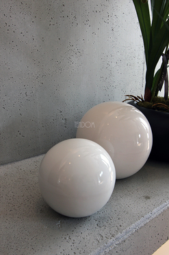 kula dekoracyjna fiberglass White śr.60cm