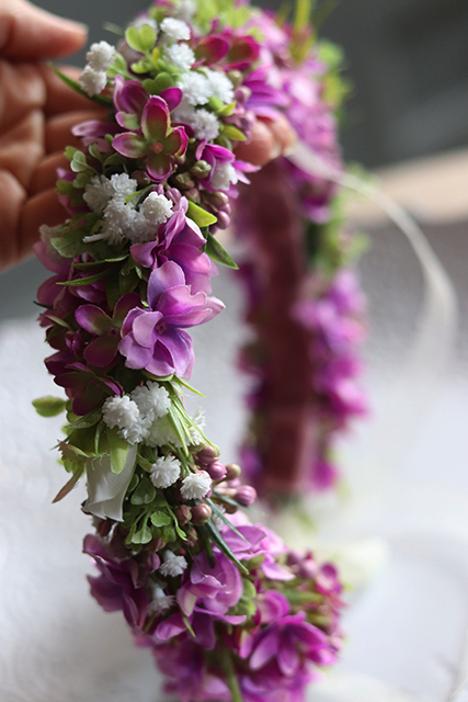 Tunemo, kwiatowy wianek na głowę, rozmiar uniwersalny