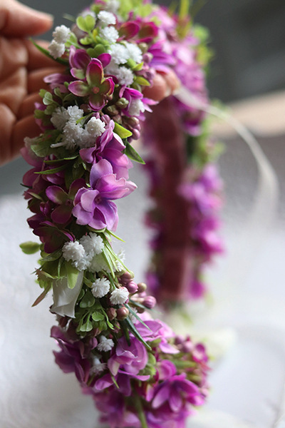 Tunemo, kwiatowy wianek na głowę, rozmiar uniwersalny