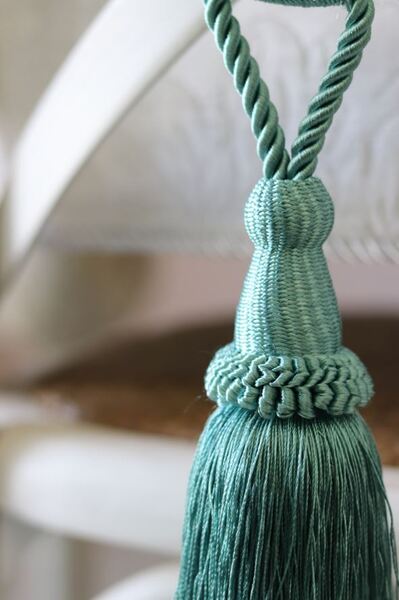 chwost / obejma do zasłon Avis, turkus, dł.21/70cm