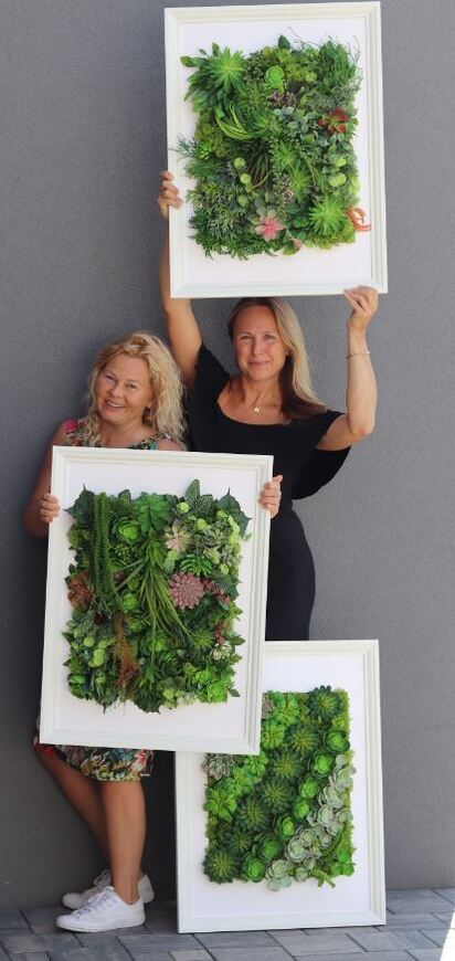 atrakcyjna jednostronna rama Hotels Sukulenty 5, wym.77x57cm 