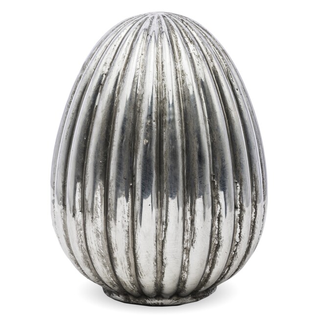 Easter Silver, dekoracja wielkanocna figurka jajo, wys.20.5cm 