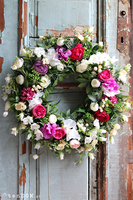 dekoracyjny wianek kwiatowy Landassa 2, śr.44cm