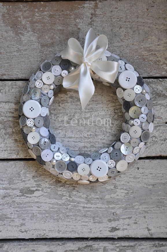 wianek dekoracyjny Button, śr. 26cm