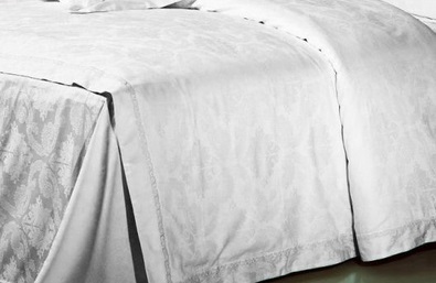 biała pościel Glamour 160x200cm + dwie poszewki 50x70cm