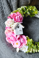 Bella Primavera duży wianek na drzwi, śr.33cm 