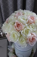 elegancki flowerbox / kompozycja kwiatowa / bukiet Hamptons, wys.33