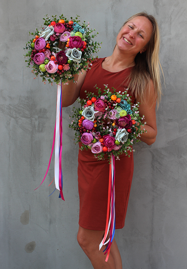 Feeria Barw 2, wianek na drzwi, śr.30cm