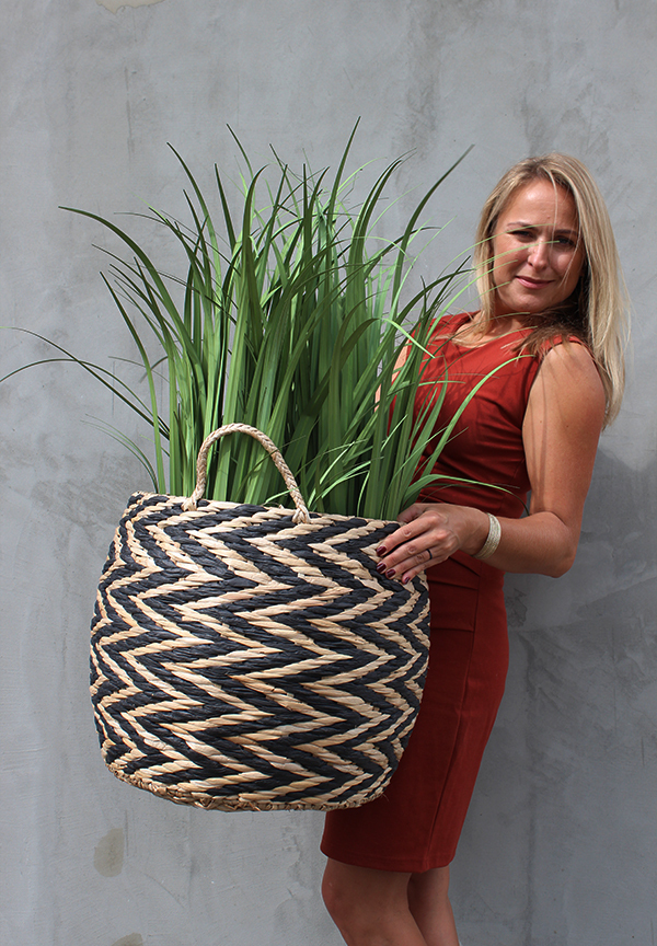 sztuczna trawa EcoEtno w koszu, wym.90cm