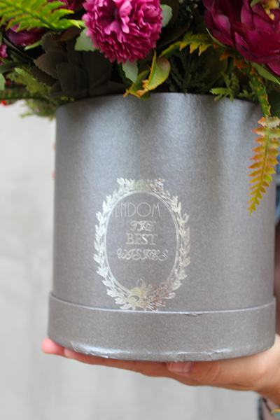 Jesień, kompozycja kwiatowa / bukiet / Flowerbox,wys.36cm