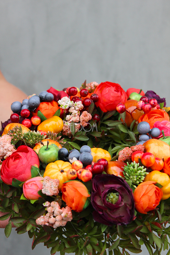 efektowny wianek Jesień u Progu o śr.25cm  