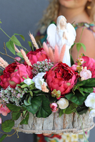 Janna, dekoracja nagrobna z aniołem, wym.43x48cm