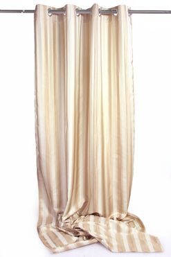 Stripes, elegancka zasłona cappuccino, wym.140x270cm