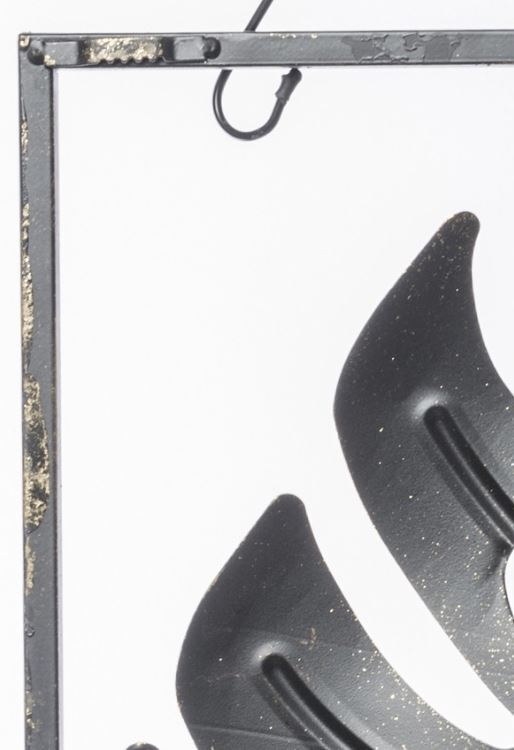 Haiti Glamour, złoty decor ścienny, wym.47x46cm