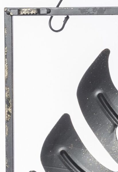 Haiti Glamour, złoty decor ścienny, wym.47x46cm