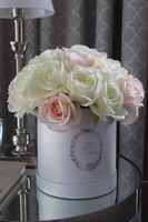 elegancki flowerbox / kompozycja kwiatowa / bukiet Hamptons, wys.33