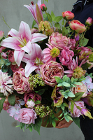 Lilia kompozycja kwiatowa / bukiet, wys.60cm, śr.55cm