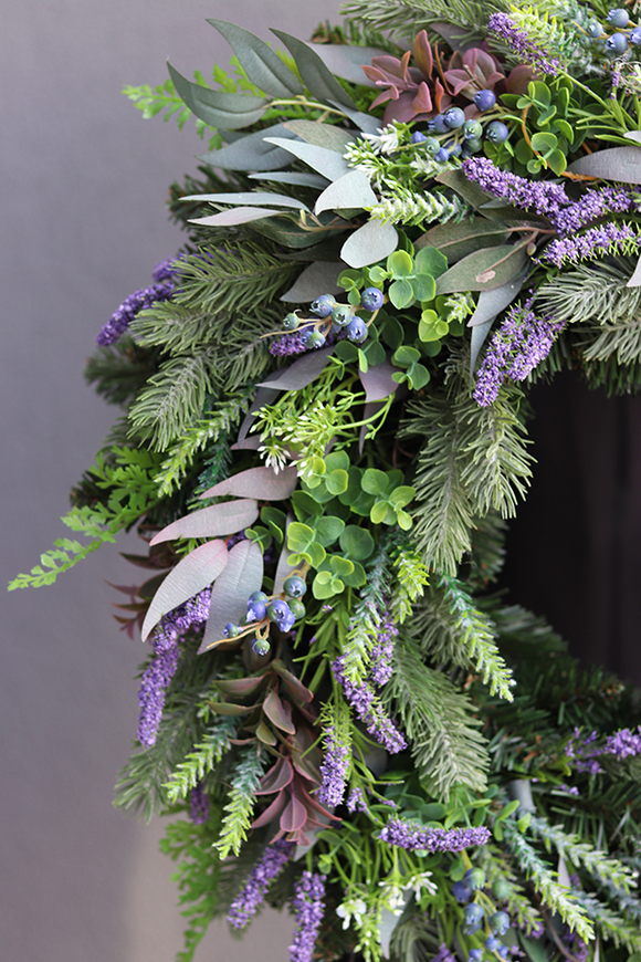 Wianek duży z wrzosem