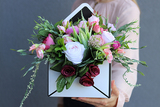 box - koperta z kwiatami, Finessa, wym.30x20x6.5cm 