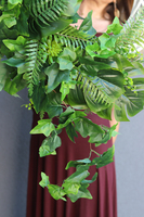 egzotyczny wianek, Natural Leaves, śr.45cm