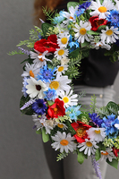 barwny wianek na drzwi Lato w Pełni, śr.38cm 