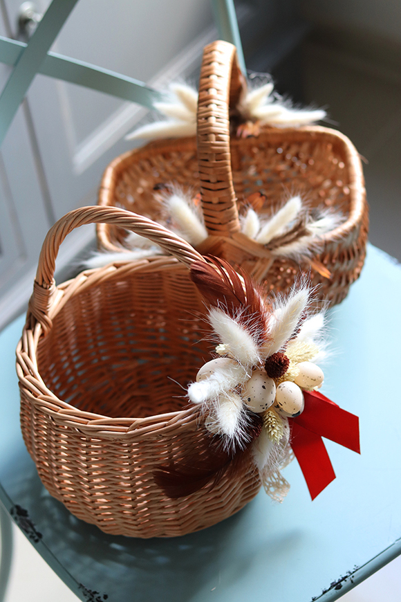 Naturano, brązowy koszyczek wielkanocny, wys.25cm