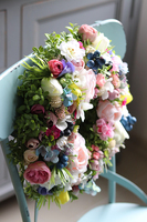 Piękno Na Co Dzień, barwny wianek z owocami, śr.34cm