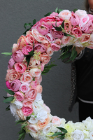 bardzo duży wianek na drzwi, Maria Antonina Light, śr.70cm