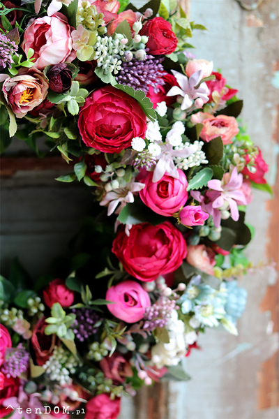 efektowny wianek Kontessa Juno, śr.40cm