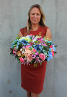 Caryca Katarzyna efektowny wianek na drzwi, śr.43cm