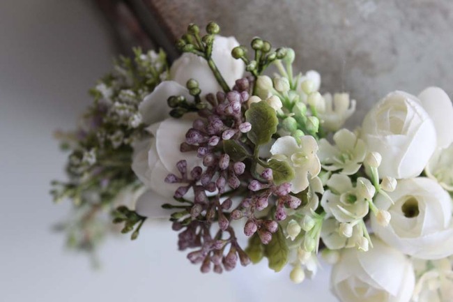 OD RĘKI delikatny komunijny wianek na głowę Sanna, rozmiar uniwersalny, dziecięcy