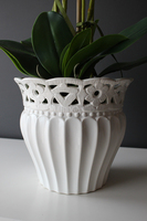 Sana kremowy storczyk w ażurowej donicy, wys.60cm