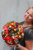 efektowny wianek Jesień u Progu o śr.25cm  