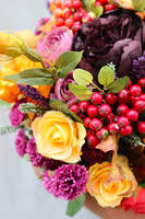 Jesień, kompozycja kwiatowa / bukiet / Flowerbox,wys.36cm