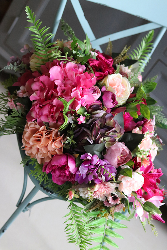 Janina New, kompozycja kwiatowa nagrobna wys.35cm