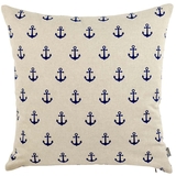 Kotwica, poduszka marynistyczna, jasny beż, wym.43x43cm